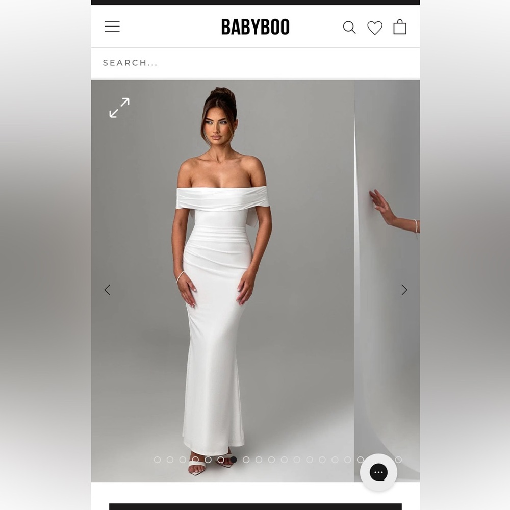 Elegant Off-Shoulder White Dress - Joanna Maxi Dress - Ivory